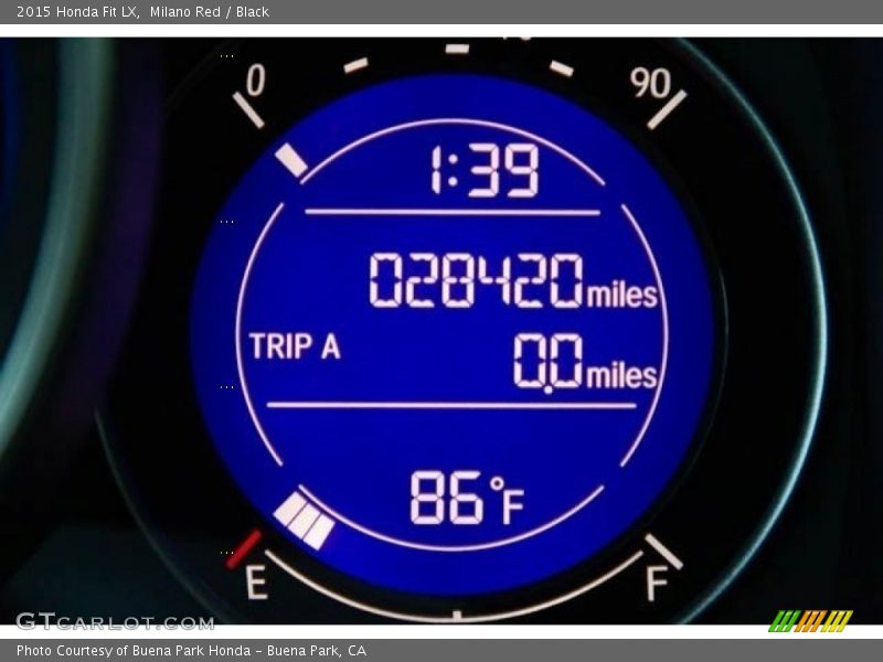 Milano Red / Black 2015 Honda Fit LX