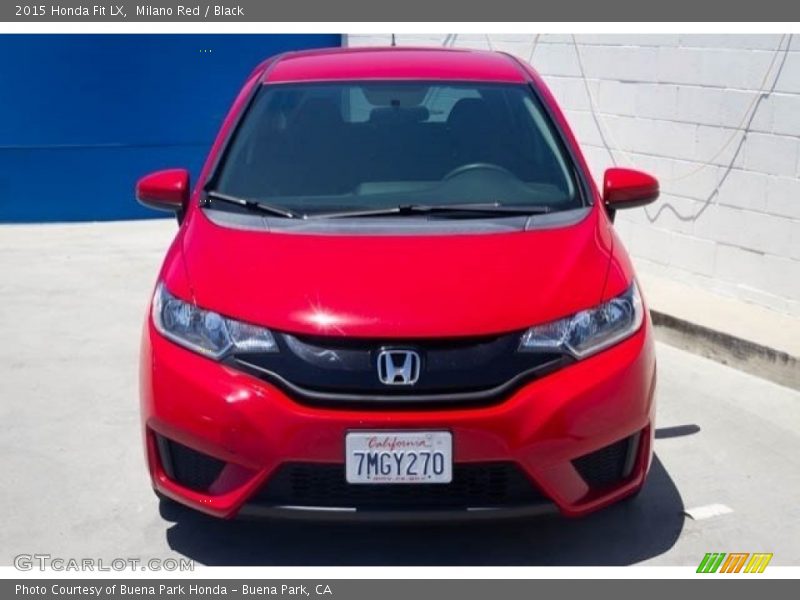 Milano Red / Black 2015 Honda Fit LX