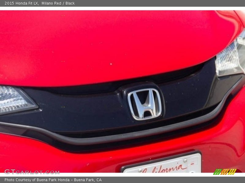 Milano Red / Black 2015 Honda Fit LX