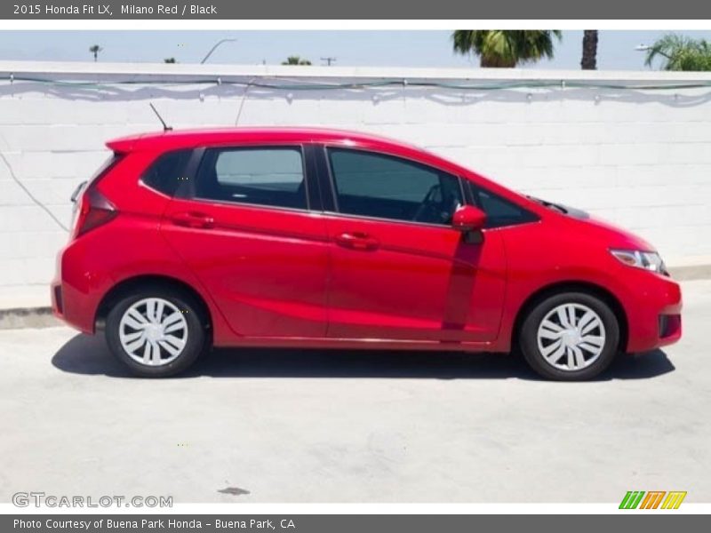 Milano Red / Black 2015 Honda Fit LX