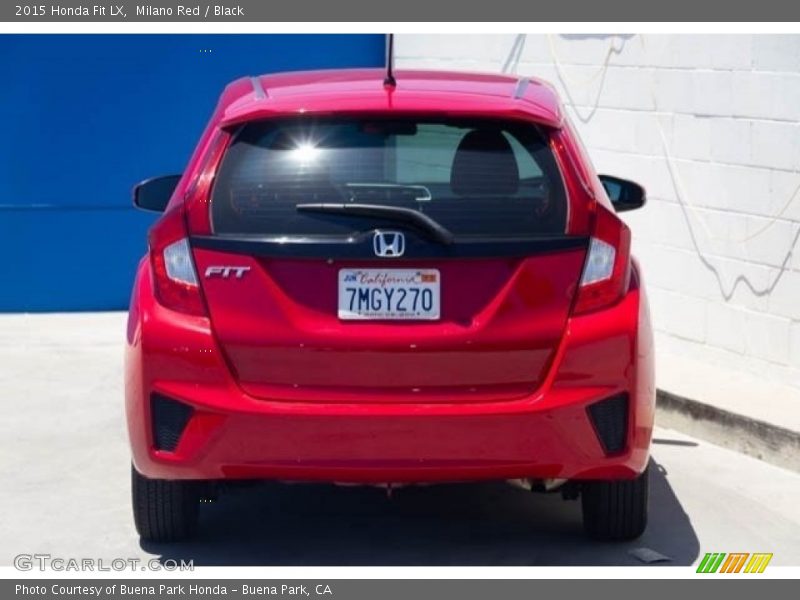 Milano Red / Black 2015 Honda Fit LX