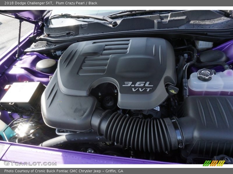 Plum Crazy Pearl / Black 2018 Dodge Challenger SXT