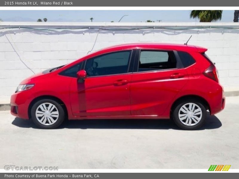 Milano Red / Black 2015 Honda Fit LX