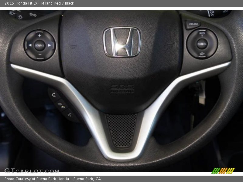 Milano Red / Black 2015 Honda Fit LX
