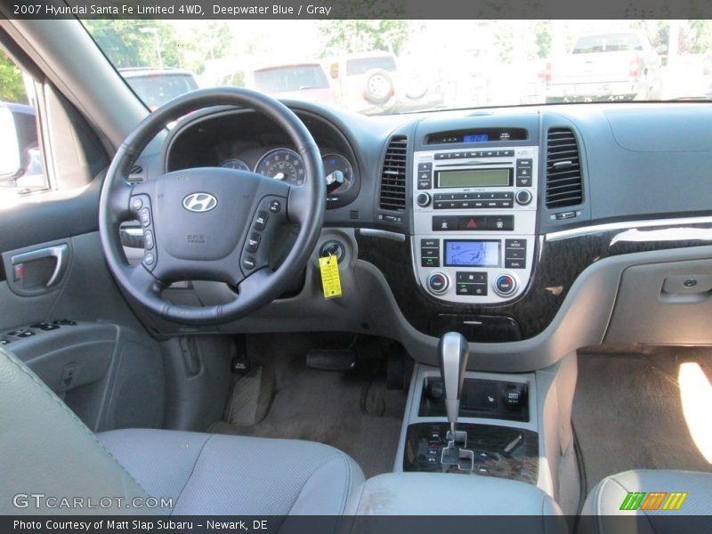 Deepwater Blue / Gray 2007 Hyundai Santa Fe Limited 4WD