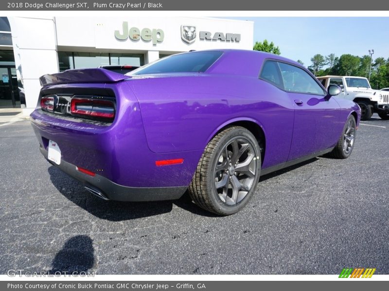 Plum Crazy Pearl / Black 2018 Dodge Challenger SXT