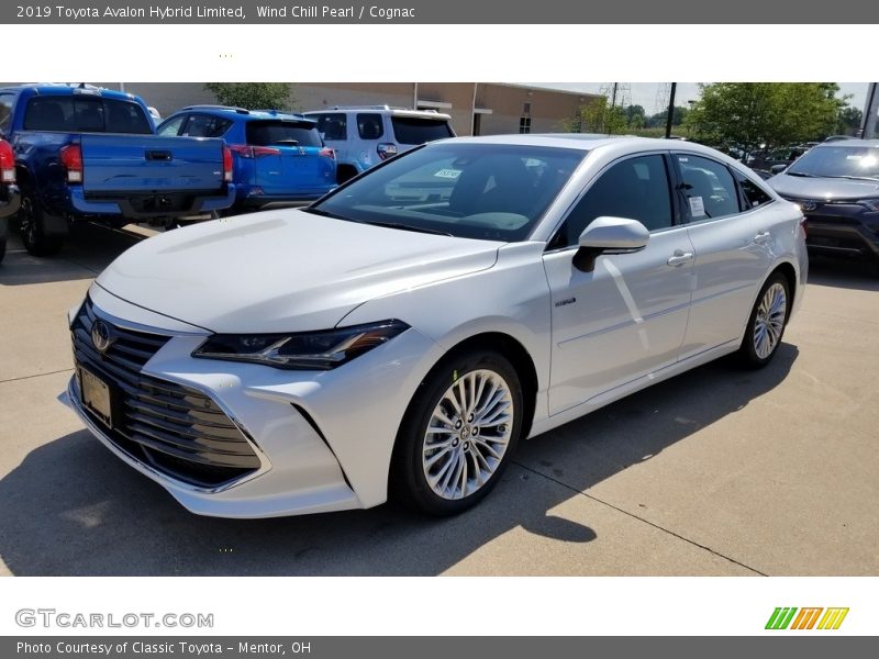 Wind Chill Pearl / Cognac 2019 Toyota Avalon Hybrid Limited