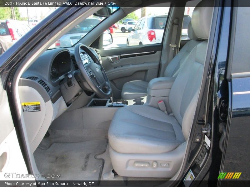 Deepwater Blue / Gray 2007 Hyundai Santa Fe Limited 4WD