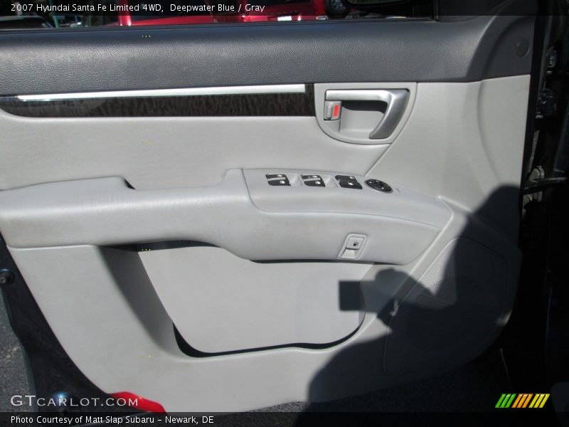 Deepwater Blue / Gray 2007 Hyundai Santa Fe Limited 4WD