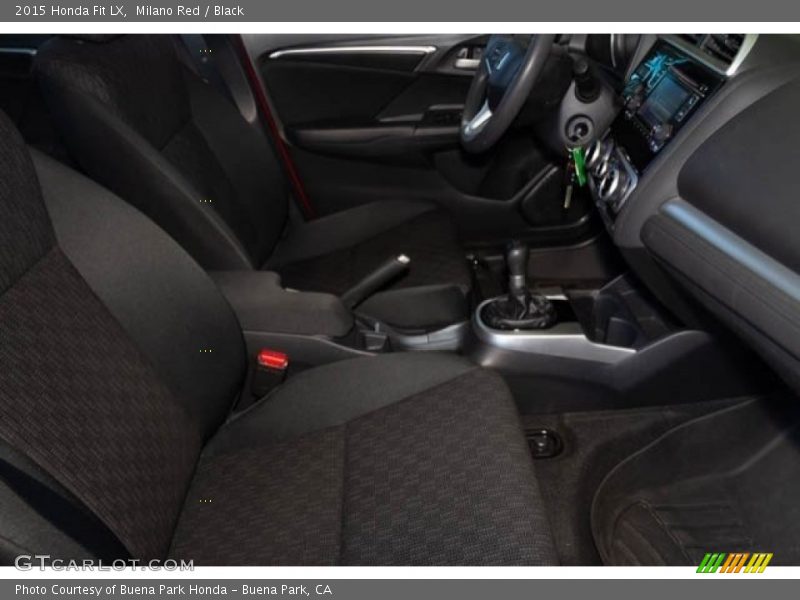 Milano Red / Black 2015 Honda Fit LX