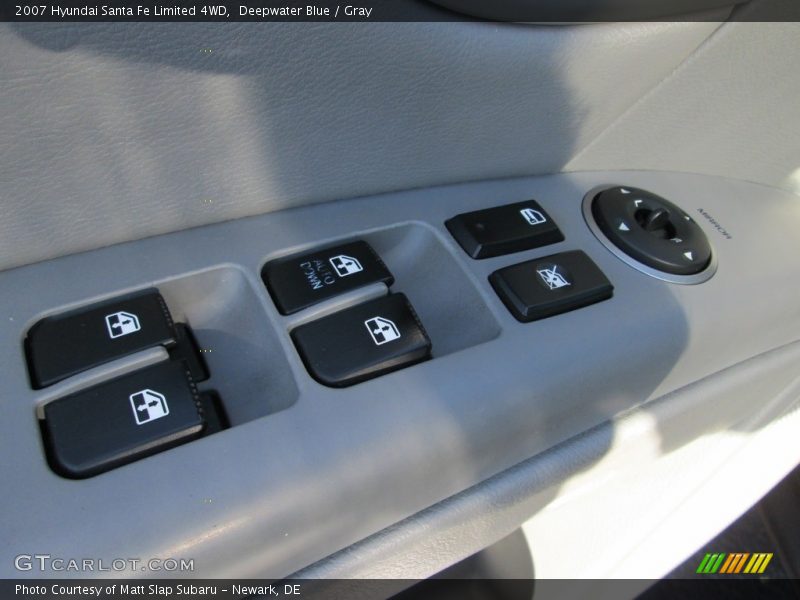 Deepwater Blue / Gray 2007 Hyundai Santa Fe Limited 4WD