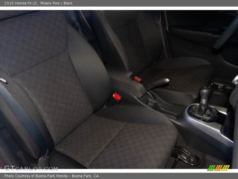 Milano Red / Black 2015 Honda Fit LX