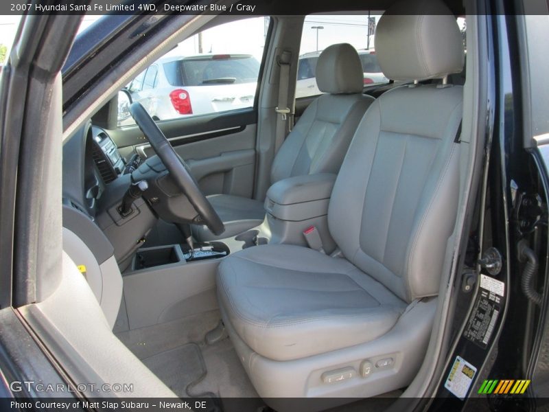 Deepwater Blue / Gray 2007 Hyundai Santa Fe Limited 4WD