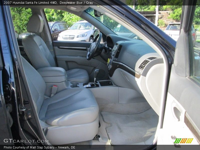 Deepwater Blue / Gray 2007 Hyundai Santa Fe Limited 4WD