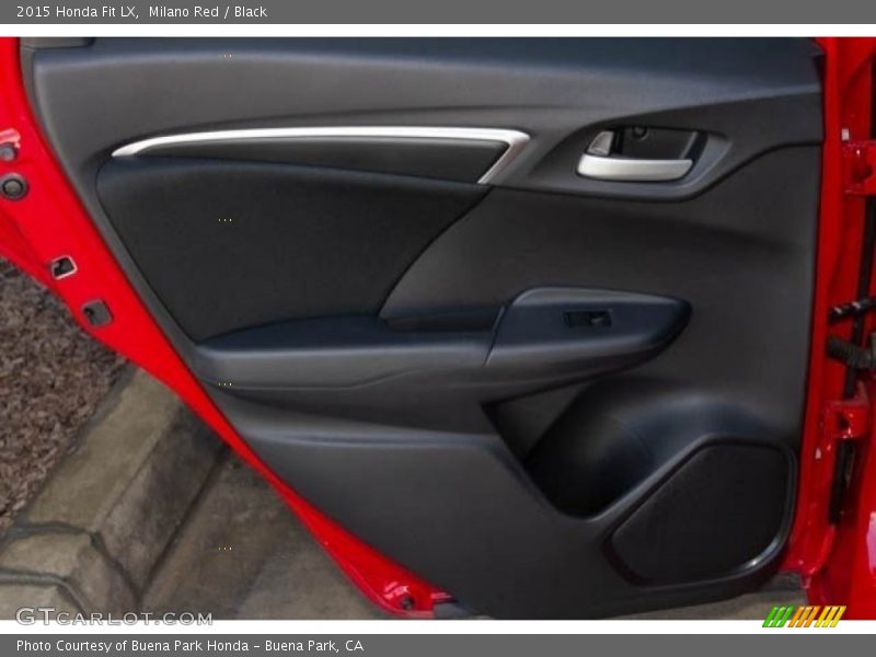 Milano Red / Black 2015 Honda Fit LX