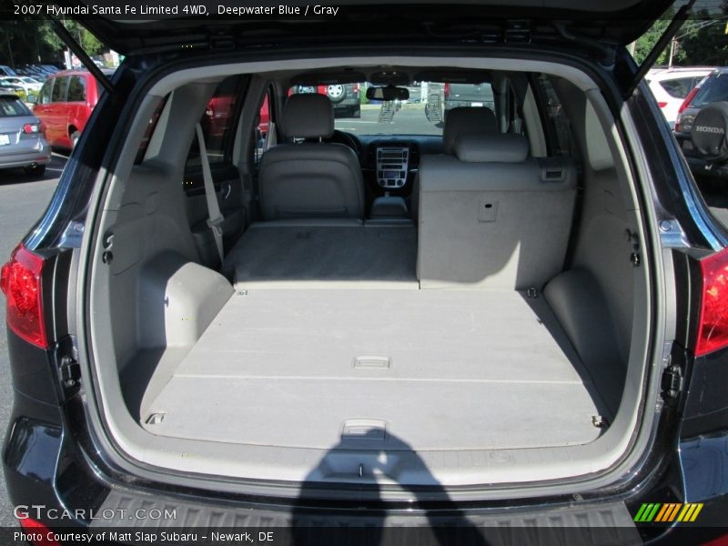 Deepwater Blue / Gray 2007 Hyundai Santa Fe Limited 4WD