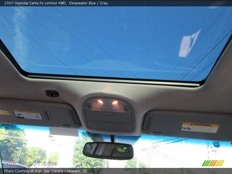 Deepwater Blue / Gray 2007 Hyundai Santa Fe Limited 4WD