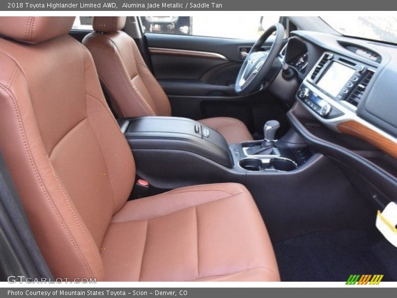 Alumina Jade Metallic / Saddle Tan 2018 Toyota Highlander Limited AWD