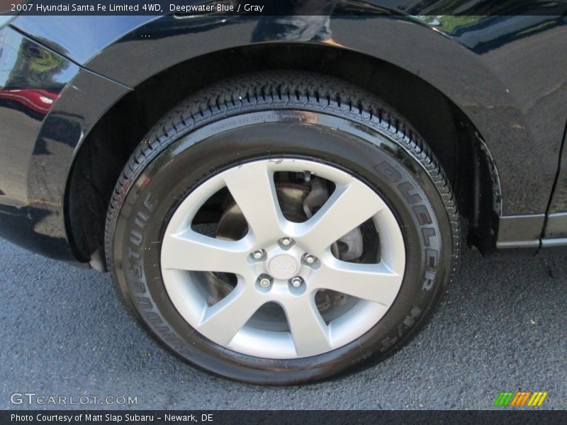 Deepwater Blue / Gray 2007 Hyundai Santa Fe Limited 4WD