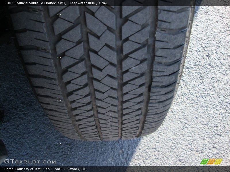 Deepwater Blue / Gray 2007 Hyundai Santa Fe Limited 4WD