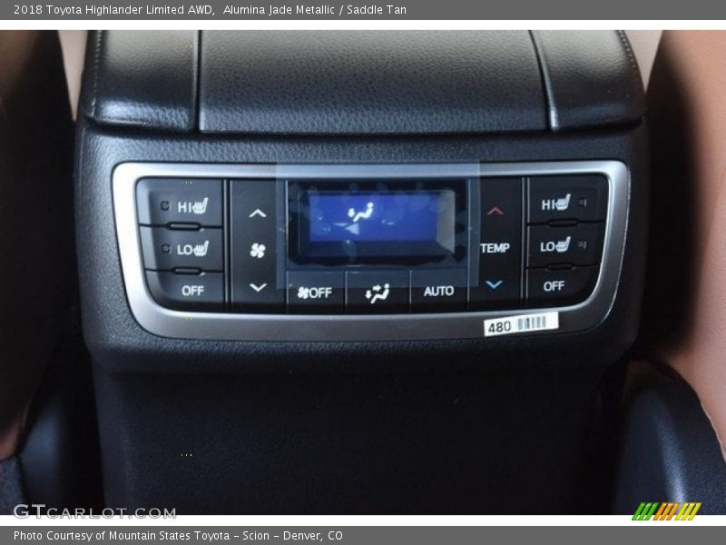 Alumina Jade Metallic / Saddle Tan 2018 Toyota Highlander Limited AWD