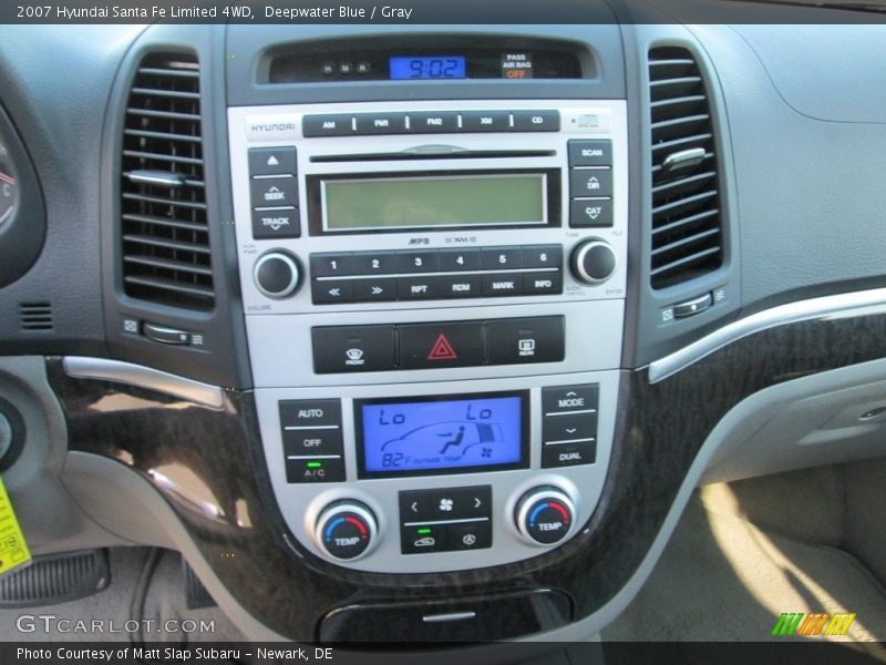 Deepwater Blue / Gray 2007 Hyundai Santa Fe Limited 4WD