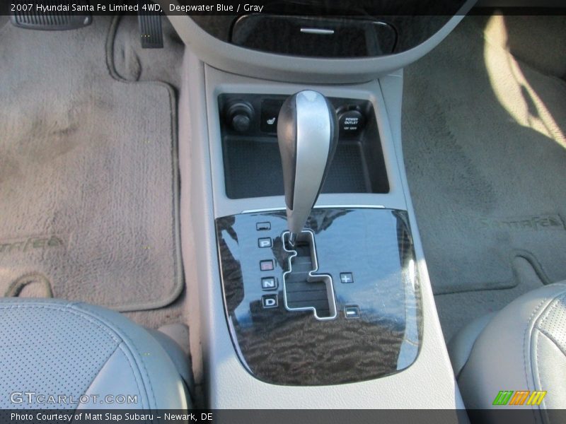 Deepwater Blue / Gray 2007 Hyundai Santa Fe Limited 4WD