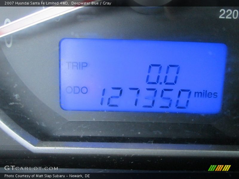 Deepwater Blue / Gray 2007 Hyundai Santa Fe Limited 4WD