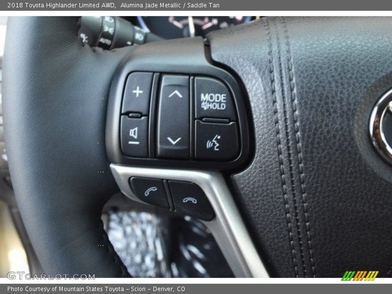 Alumina Jade Metallic / Saddle Tan 2018 Toyota Highlander Limited AWD