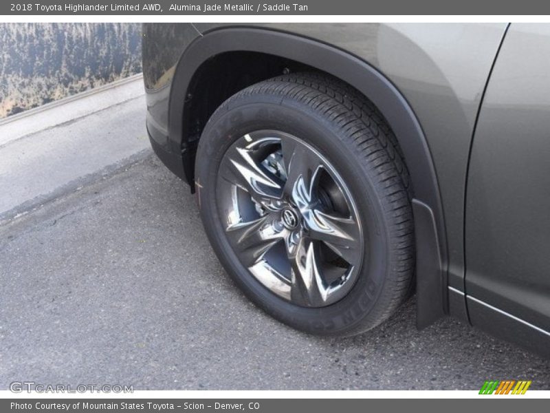 Alumina Jade Metallic / Saddle Tan 2018 Toyota Highlander Limited AWD