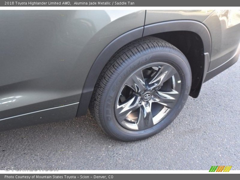 Alumina Jade Metallic / Saddle Tan 2018 Toyota Highlander Limited AWD