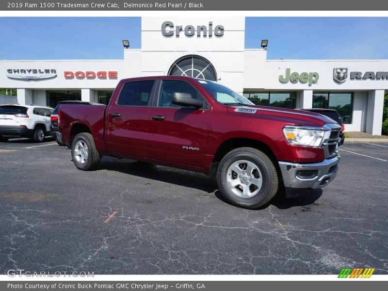 Delmonico Red Pearl / Black 2019 Ram 1500 Tradesman Crew Cab