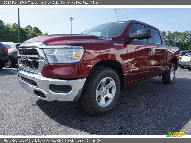 Delmonico Red Pearl / Black 2019 Ram 1500 Tradesman Crew Cab
