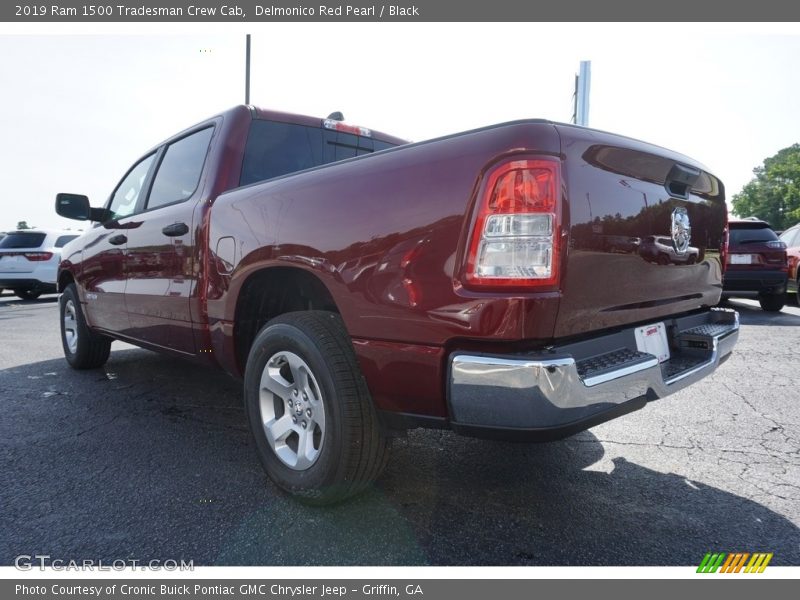 Delmonico Red Pearl / Black 2019 Ram 1500 Tradesman Crew Cab