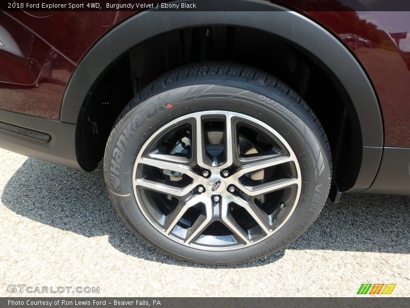 Burgundy Velvet / Ebony Black 2018 Ford Explorer Sport 4WD