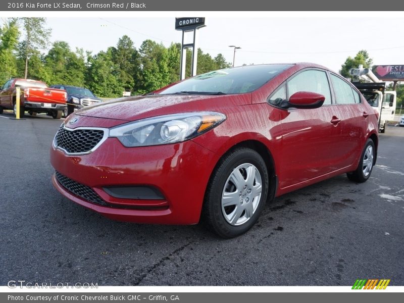 Crimson Red / Black 2016 Kia Forte LX Sedan