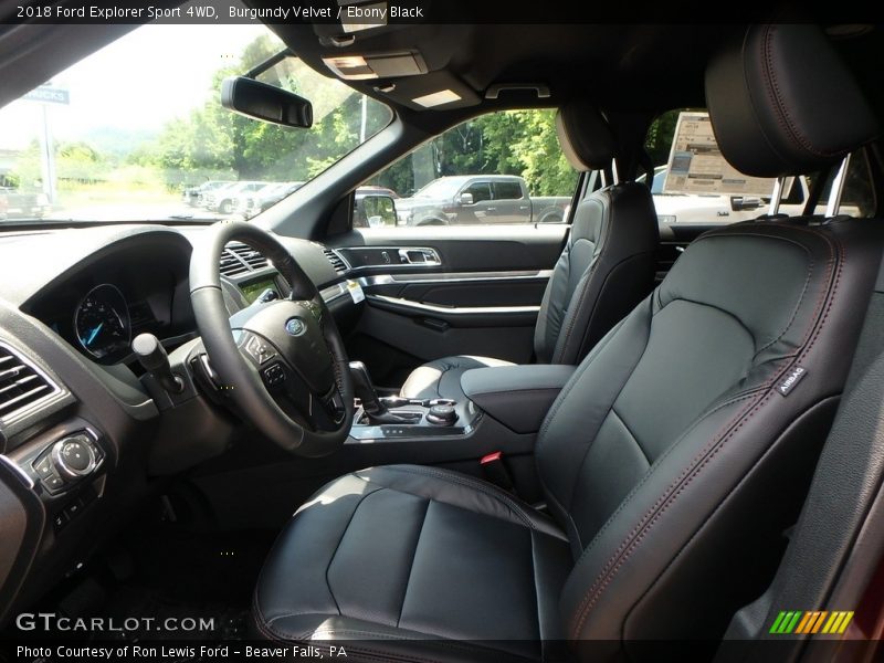 Burgundy Velvet / Ebony Black 2018 Ford Explorer Sport 4WD