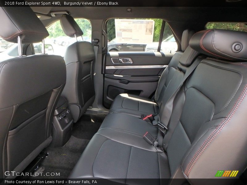 Burgundy Velvet / Ebony Black 2018 Ford Explorer Sport 4WD