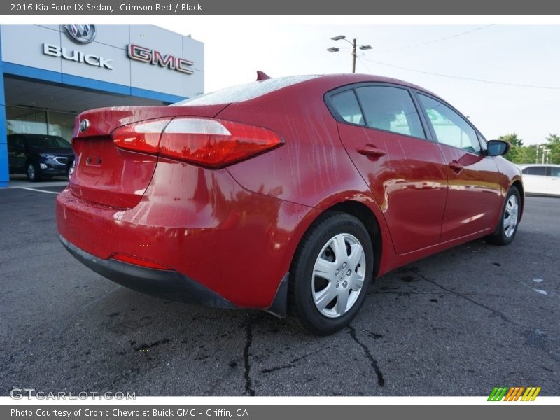 Crimson Red / Black 2016 Kia Forte LX Sedan