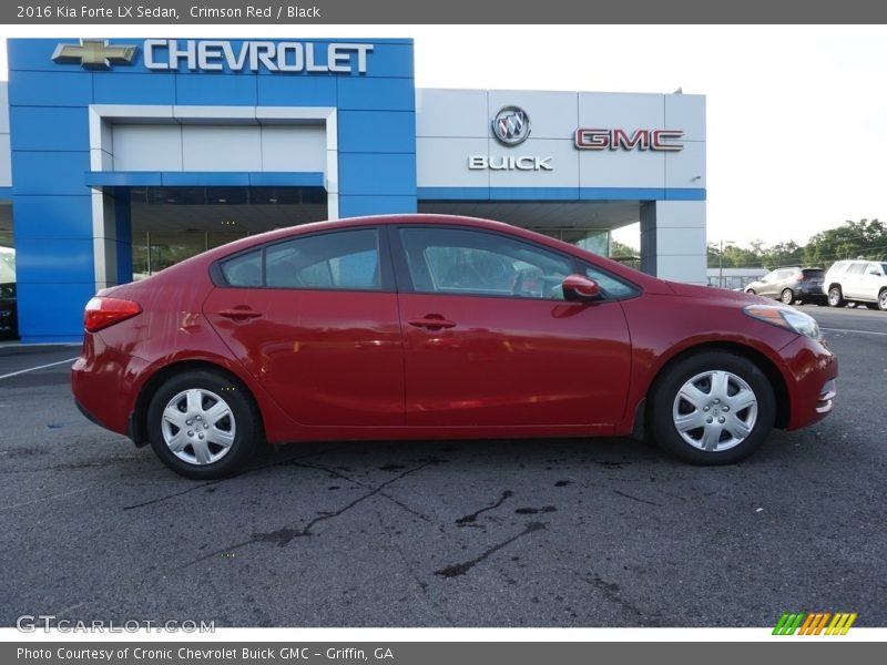 Crimson Red / Black 2016 Kia Forte LX Sedan