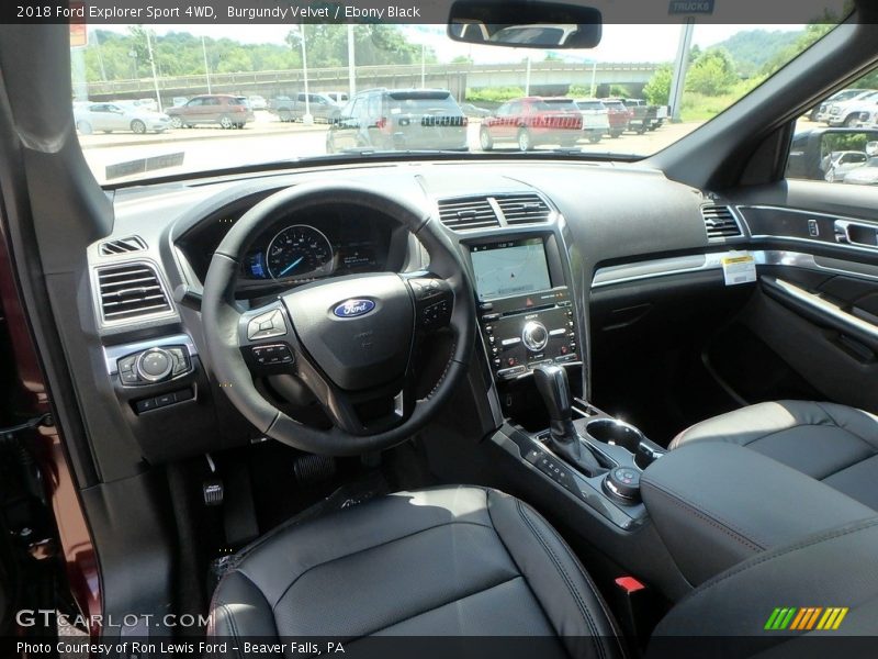 Burgundy Velvet / Ebony Black 2018 Ford Explorer Sport 4WD