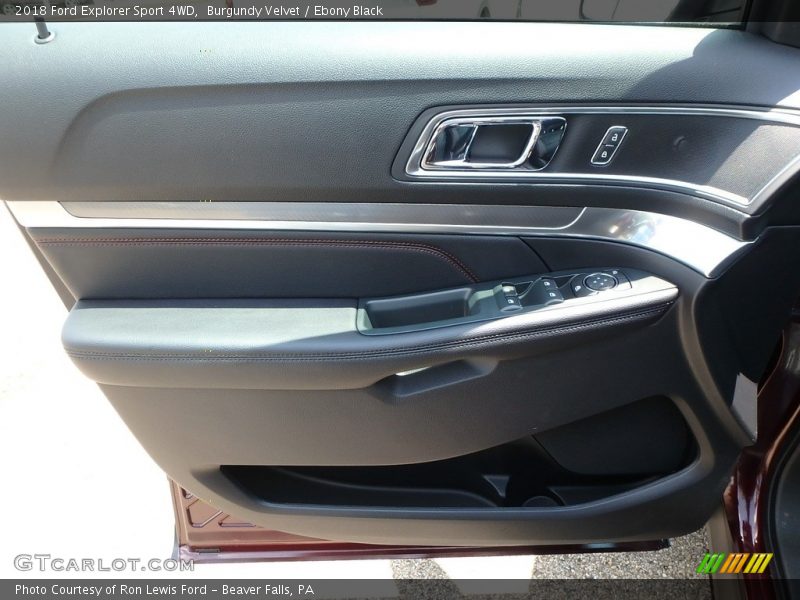 Burgundy Velvet / Ebony Black 2018 Ford Explorer Sport 4WD