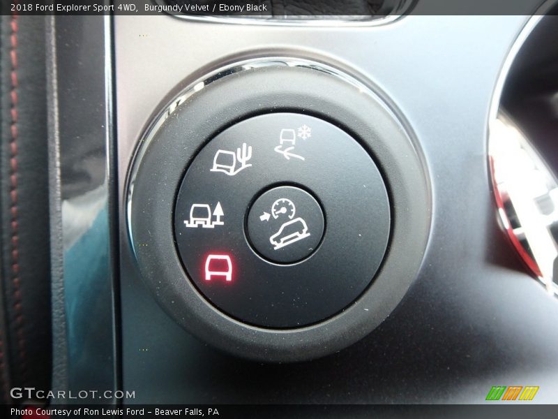 Burgundy Velvet / Ebony Black 2018 Ford Explorer Sport 4WD