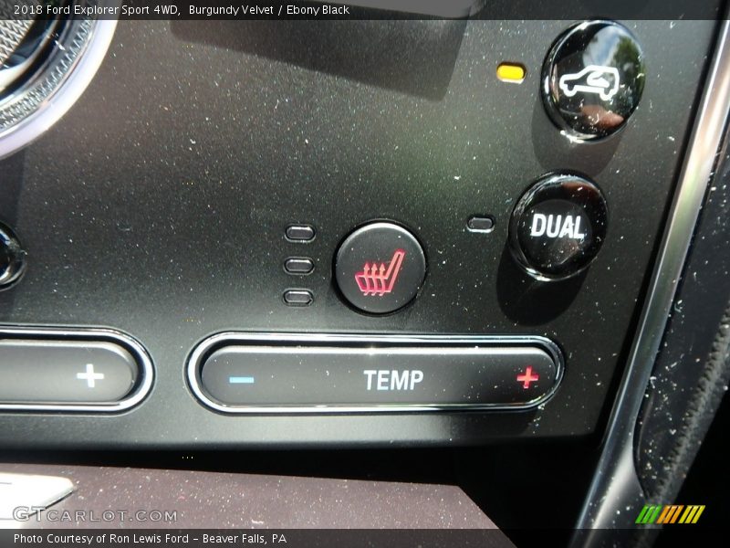 Burgundy Velvet / Ebony Black 2018 Ford Explorer Sport 4WD