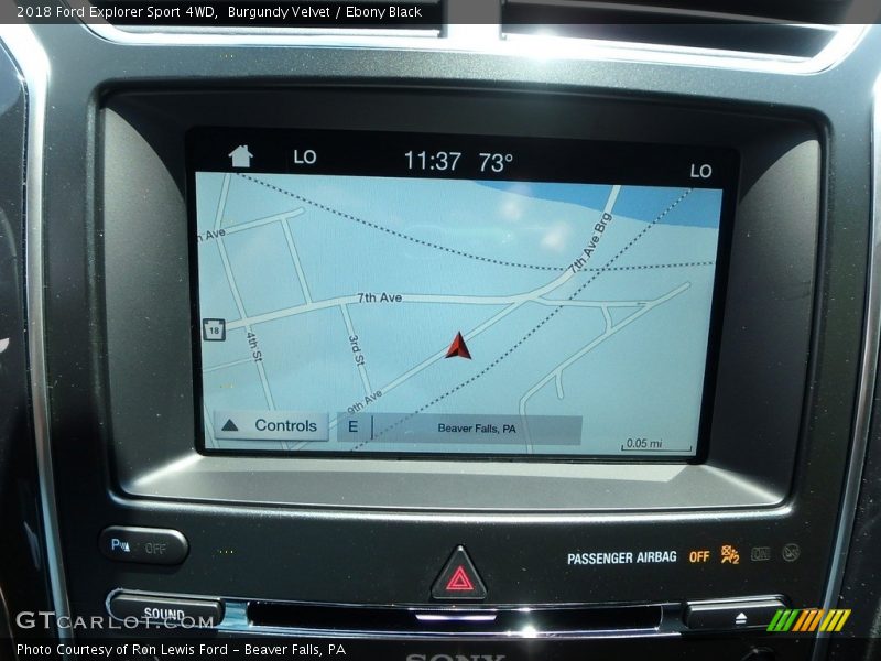 Burgundy Velvet / Ebony Black 2018 Ford Explorer Sport 4WD