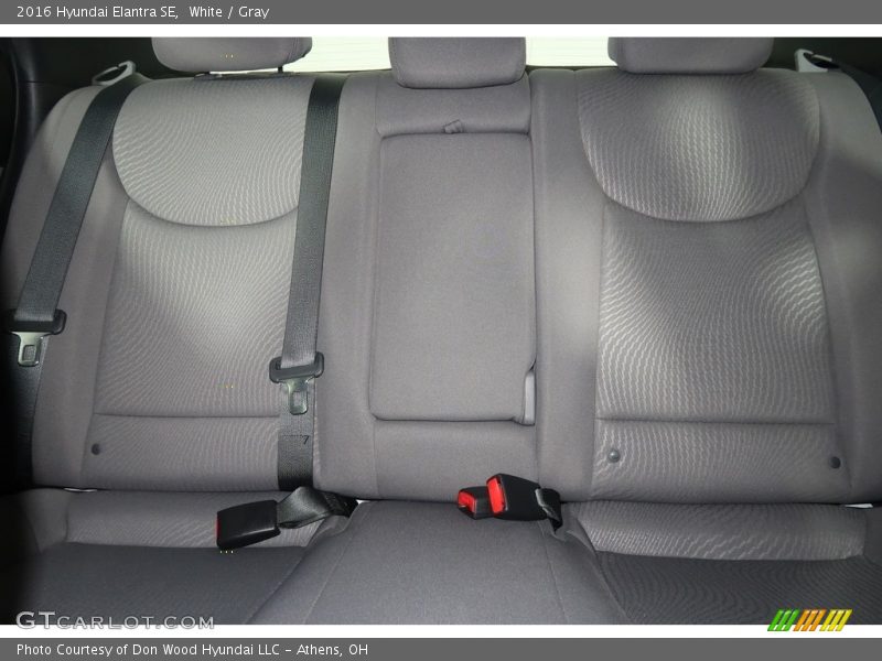 White / Gray 2016 Hyundai Elantra SE