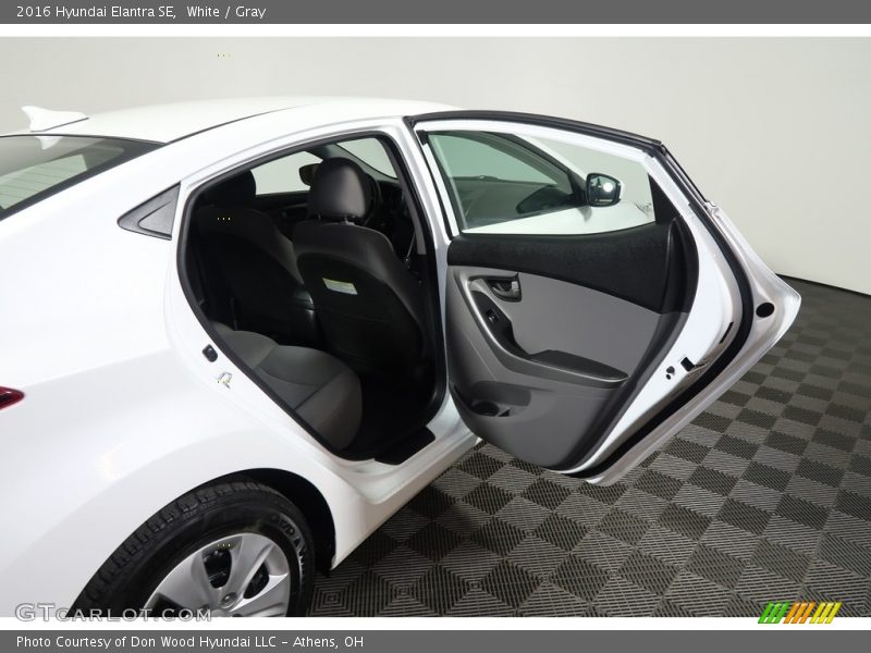 White / Gray 2016 Hyundai Elantra SE
