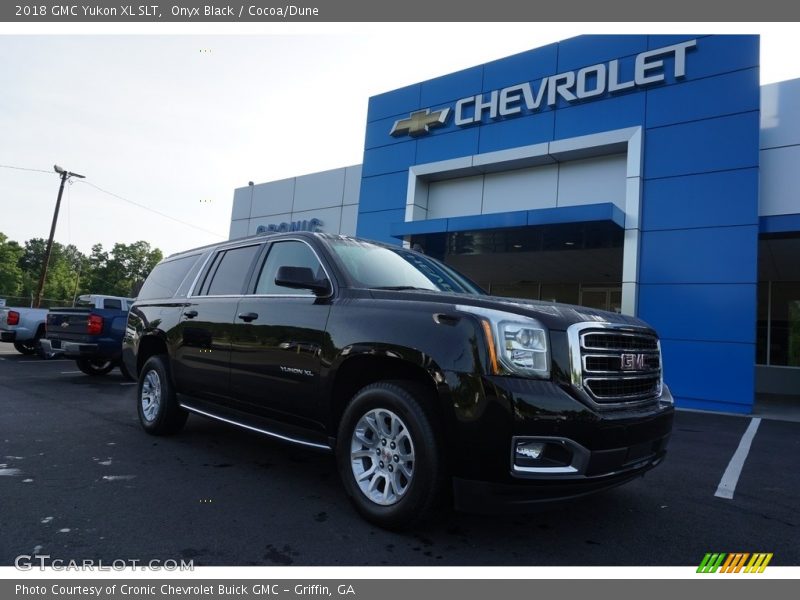 Onyx Black / Cocoa/Dune 2018 GMC Yukon XL SLT