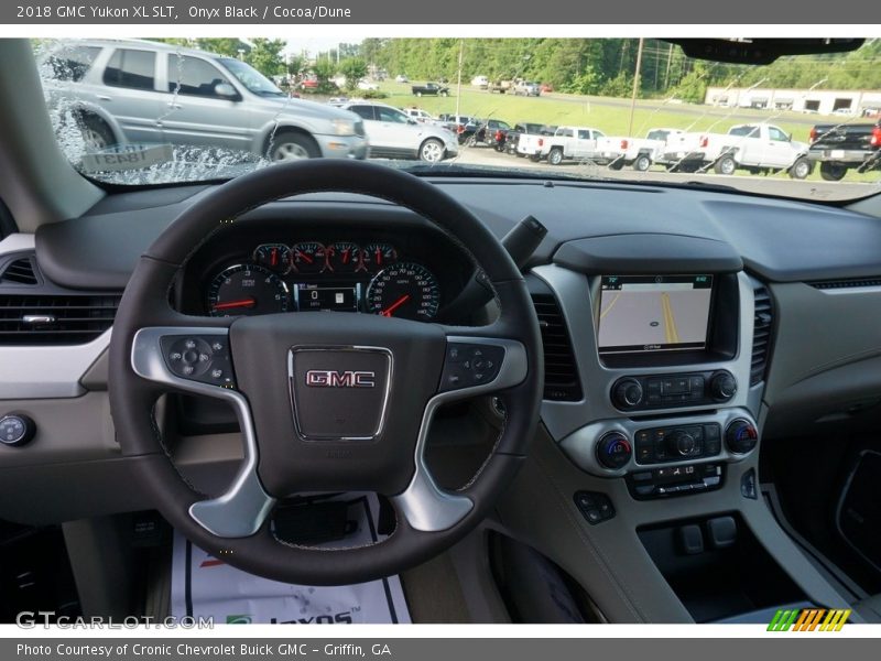 Onyx Black / Cocoa/Dune 2018 GMC Yukon XL SLT