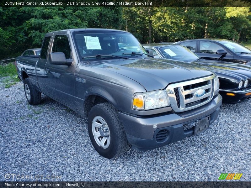 Dark Shadow Grey Metallic / Medium Dark Flint 2008 Ford Ranger XL SuperCab